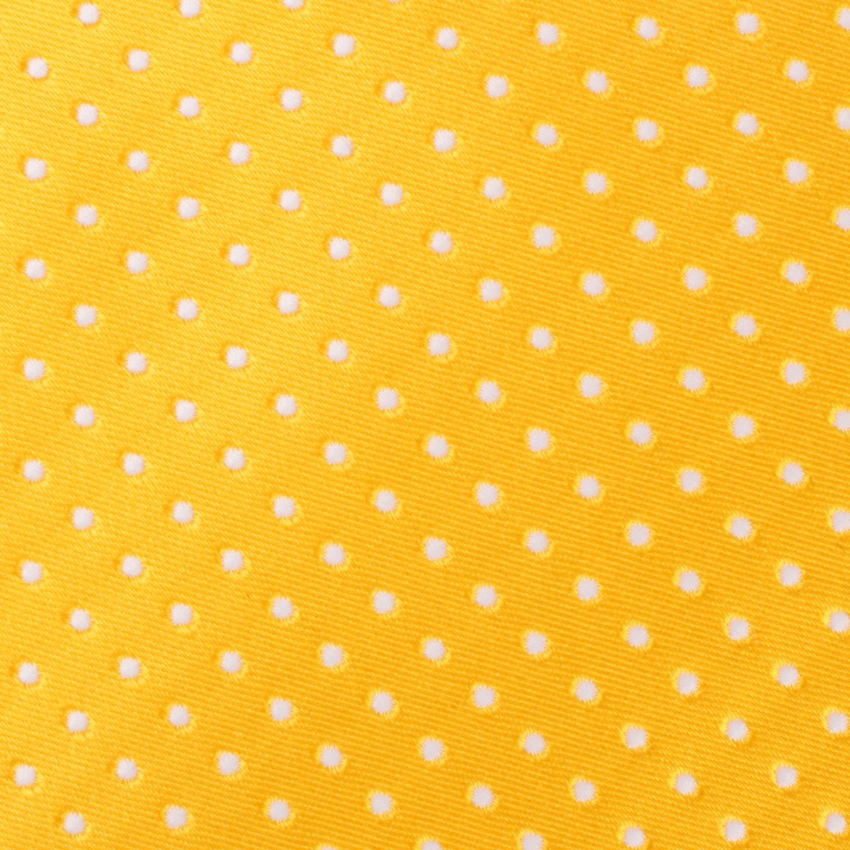 Yellow Mini Polka Dots Pocket Square Fabric