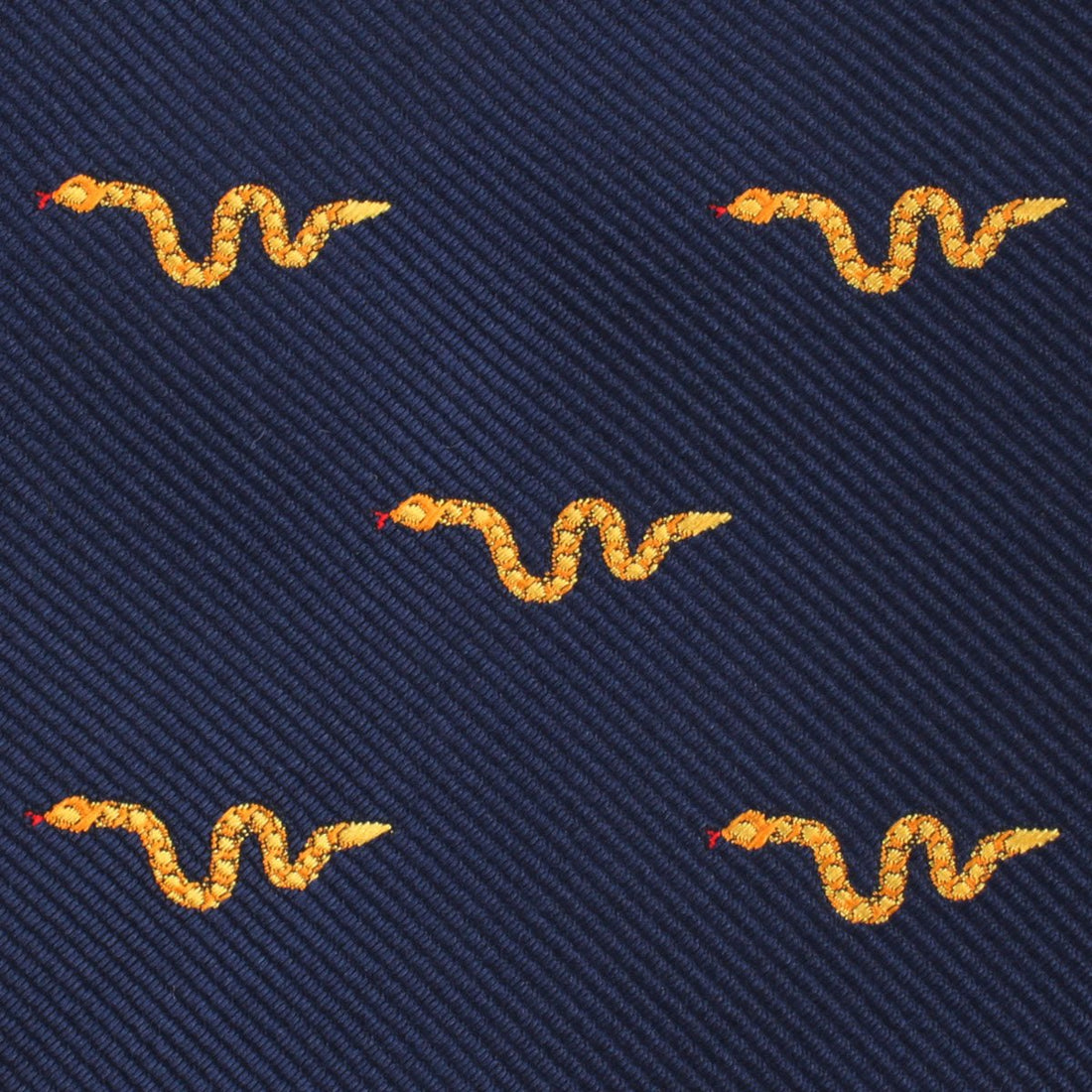 Yellow Snake Necktie Fabric