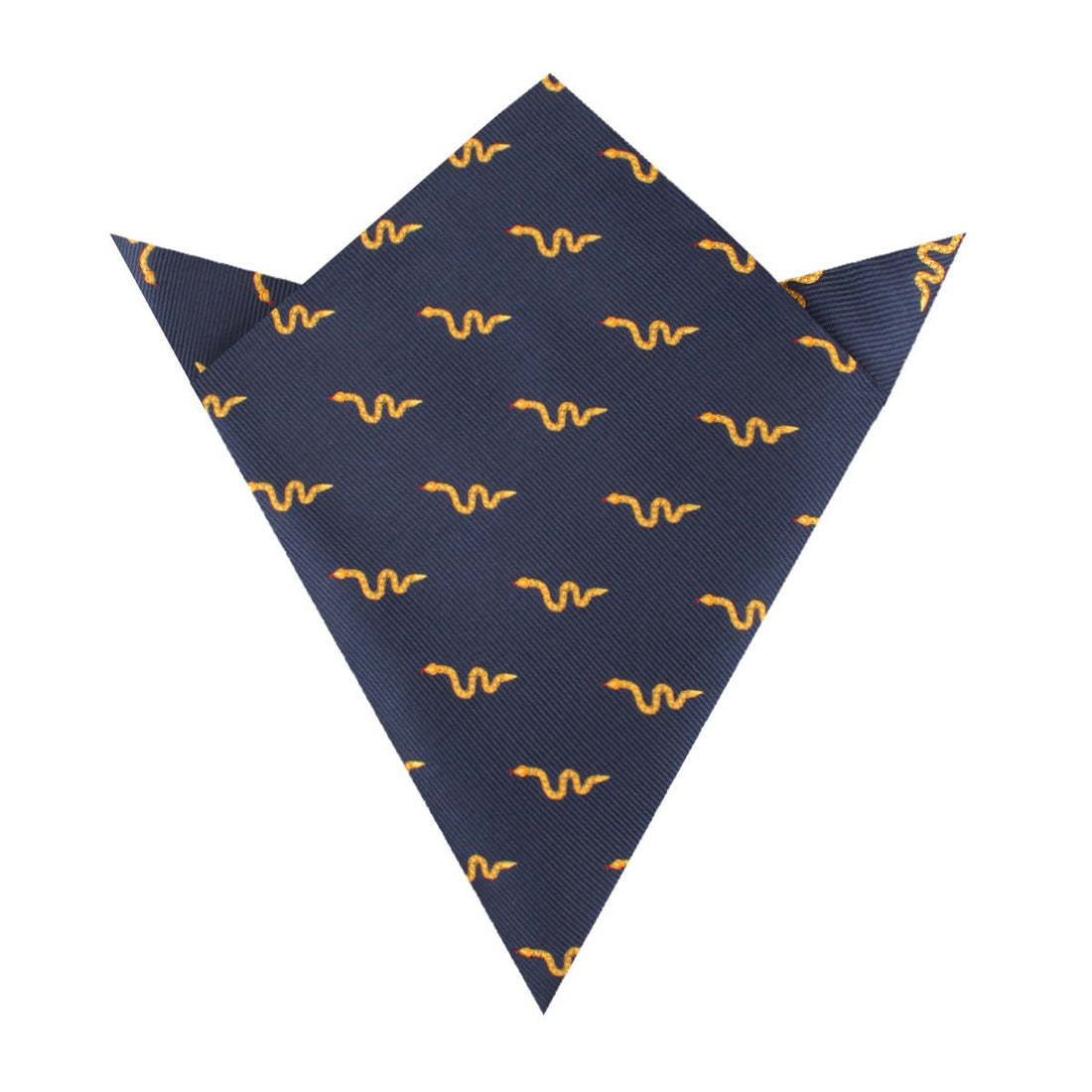 Yellow Snake Pocket Square