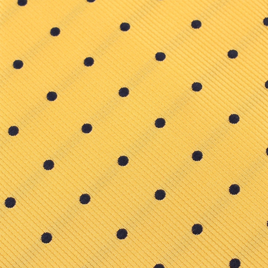 Yellow Tie with Polka Dots Fabric