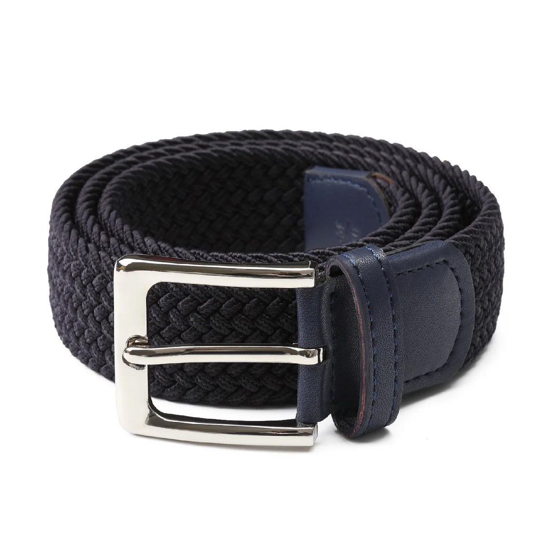 Capri Deep Navy Blue Weave Belt