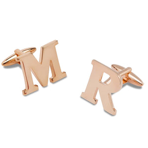 Rose Gold Personalised Cufflinks