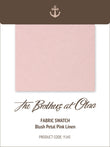 Blush Petal Pink Linen Y145 Fabric Swatch