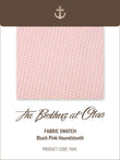 Blush Pink Houndstooth Y041 Fabric Swatch