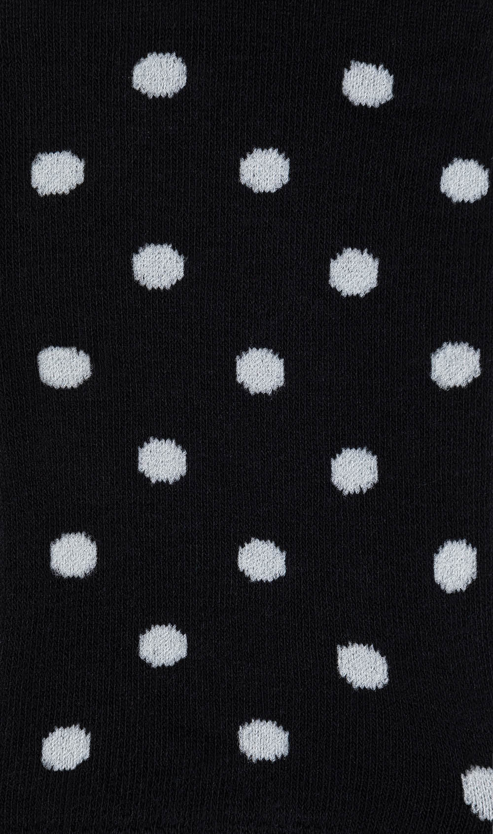 Bond Black White Polka Dot Low Cut Socks Pattern Fabric