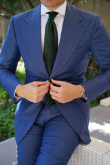 Dark Green Bond Velvet Necktie | Wedding Ties Groomsmen Tie Neckties | OTAA