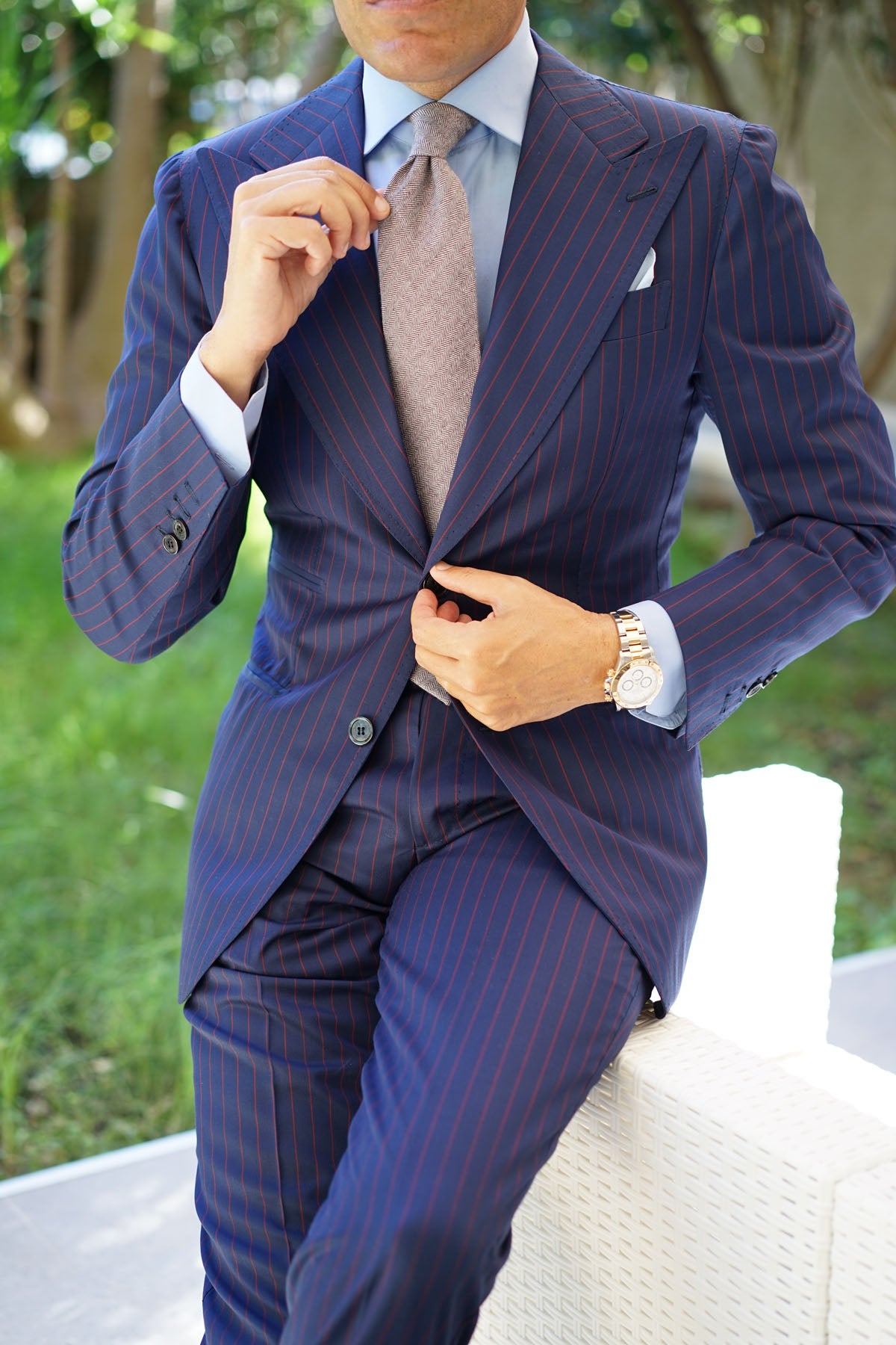 Brown Tie | Linen Wedding Ties | Shop Stylish Necktie | Men's Neckties ...