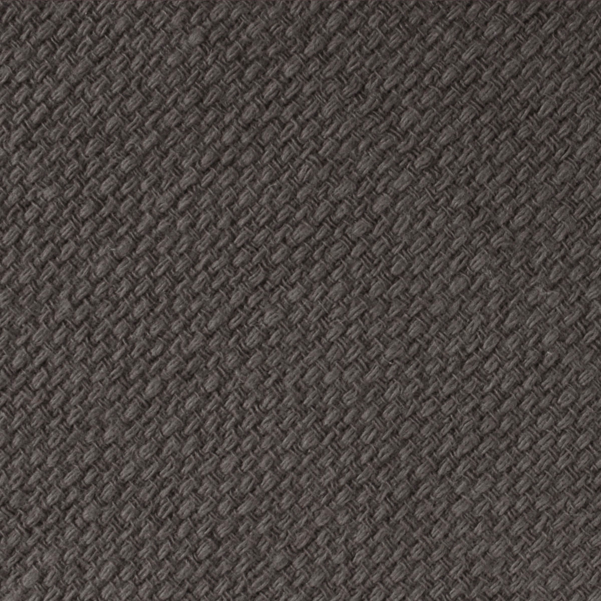 Charcoal Graphite Weave Linen Self Bow Tie Fabric