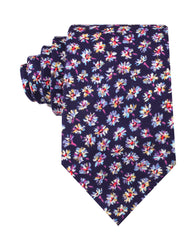 Culiacán Purple Floral Necktie | Flower Print Tie | Men's Wedding Ties ...