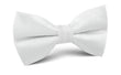 Diamond White Herringbone Chevron Bow Tie