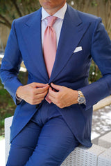 Dusty Blush Pink Satin Necktie | Weddings | Best Groomsmen Ties | OTAA