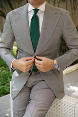 Emerald Green Cotton Necktie | Wedding Tie | Men's Ties | OTAA