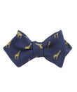 Giraffe Diamond Self Bowtie