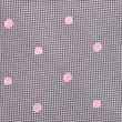 Grey with Baby Pink Polka Dots Fabric Kids Bow Tie M113