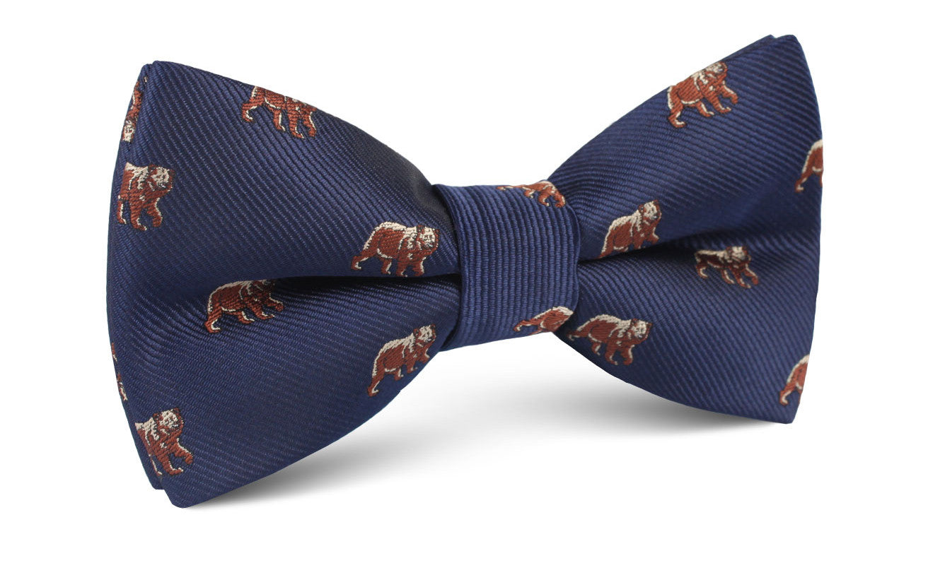 Grizzly Bear Bow Tie | Animal Bowties | Men's Unique Pre-Tied Bow Ties ...