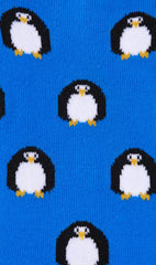 Happy Penguin Low Cut Socks Pattern Fabric