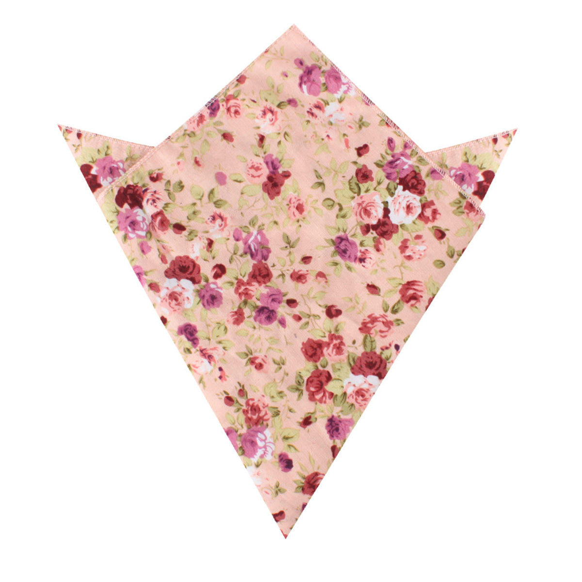 Les Élysées Floral Pocket Square | Mens Wedding Flower Handkerchief | OTAA