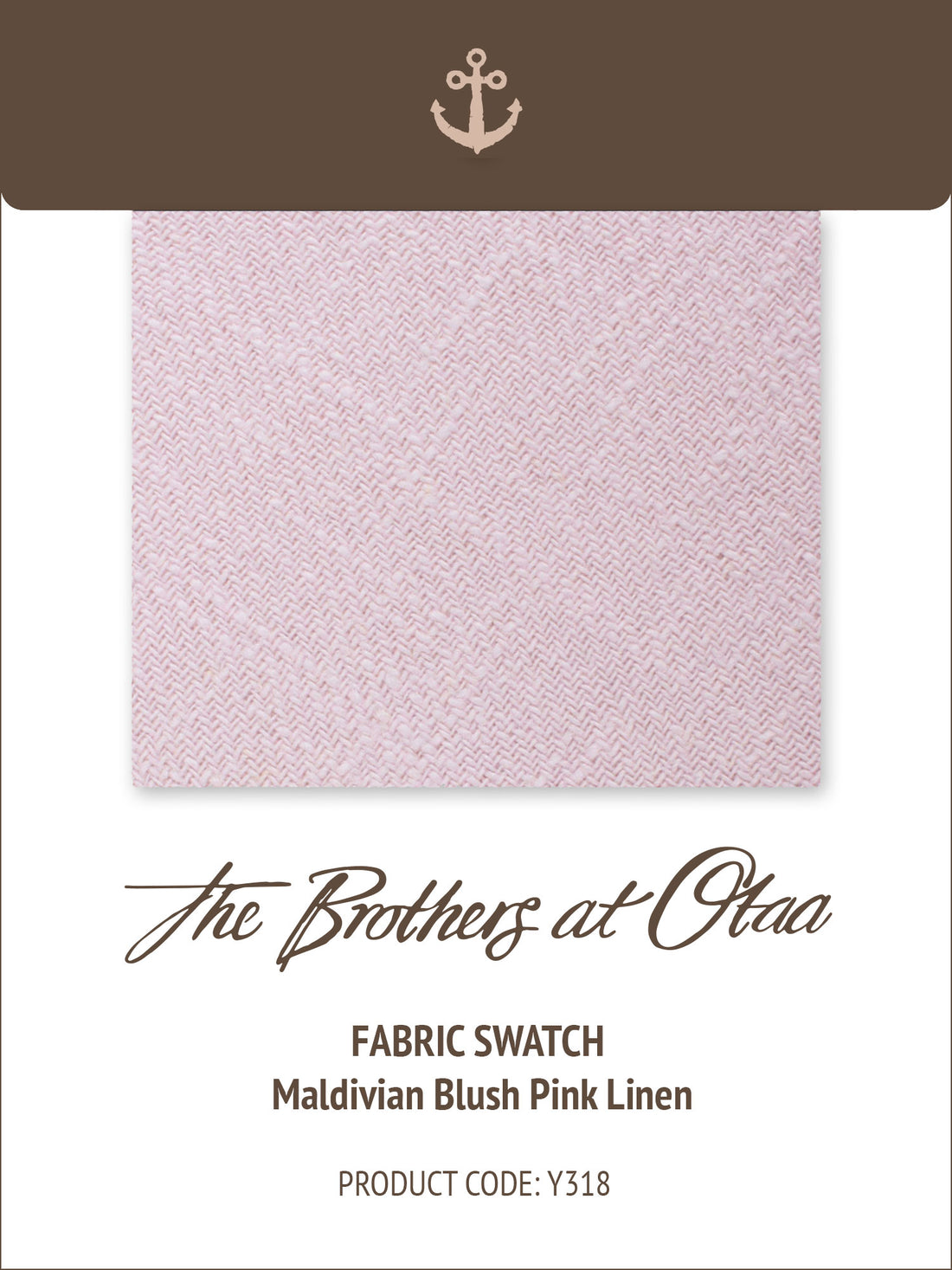 Maldivian Blush Pink Linen Y318 Fabric Swatch