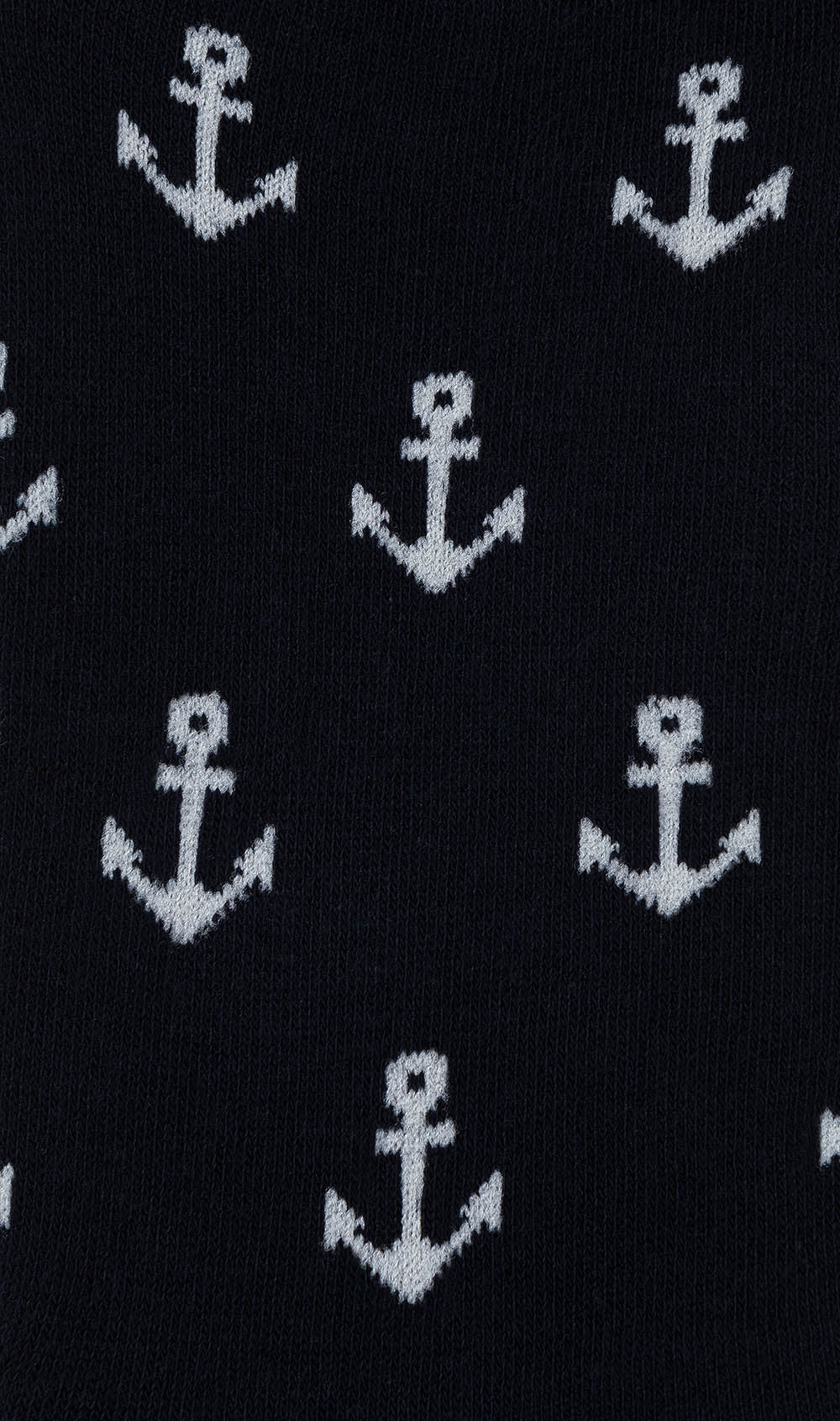 Midnight Anchor Low Cut Socks Pattern Fabric