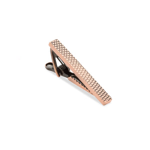 Mini Antique Copper Dragon Skin Tie Bar