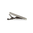 Mini Antique Silver Crosshatch Tie Bars