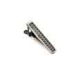 Mini Antique Silver Crocetti Mesh Tie Bar