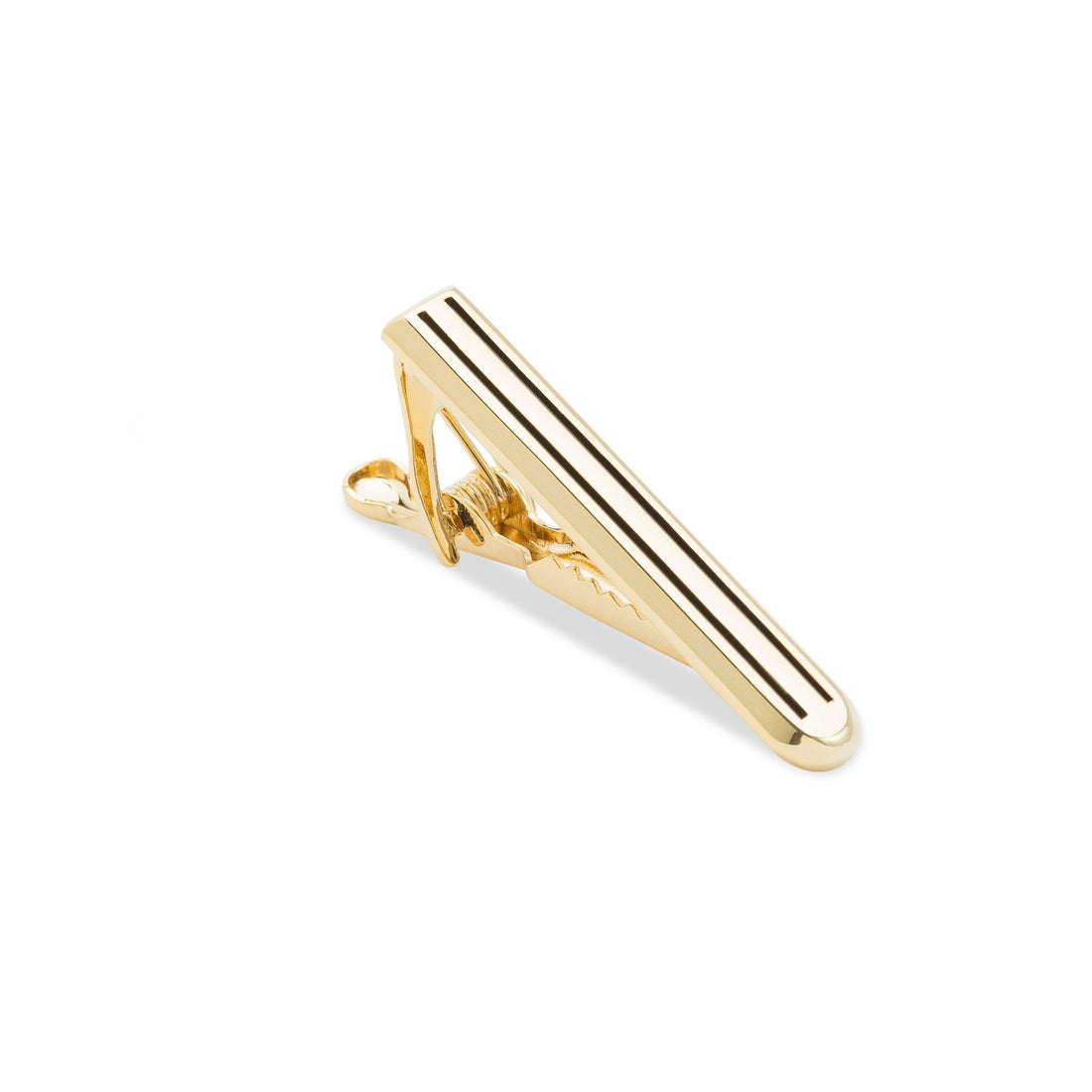 Mini Gold Pinstripe Tie Bar