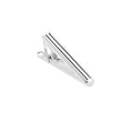 Mini Silver Pinstripe Tie Bar