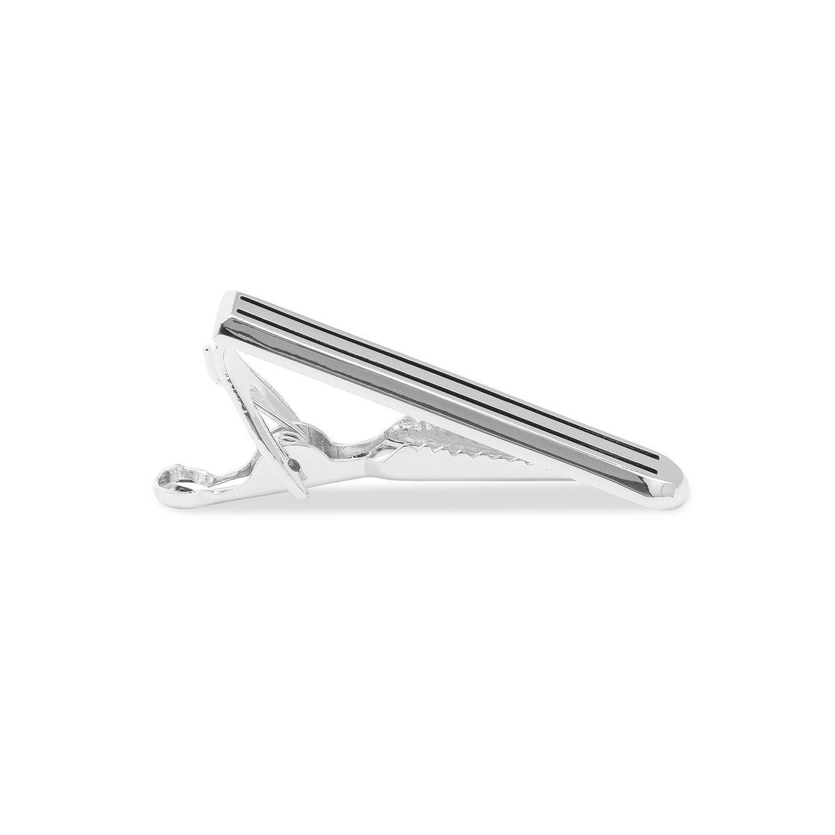 Mini Silver Pinstripe Tie Bars