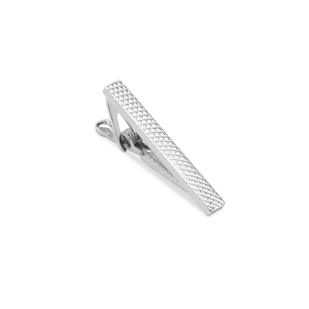 Mini Silver Shark Skin Tie Bar