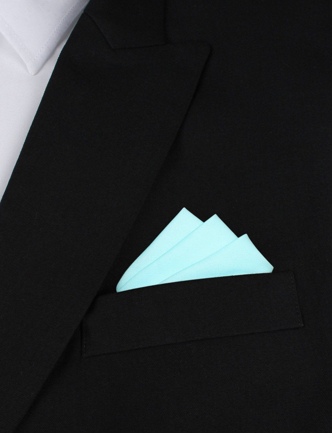 Mint Blue Cotton Pocket Square