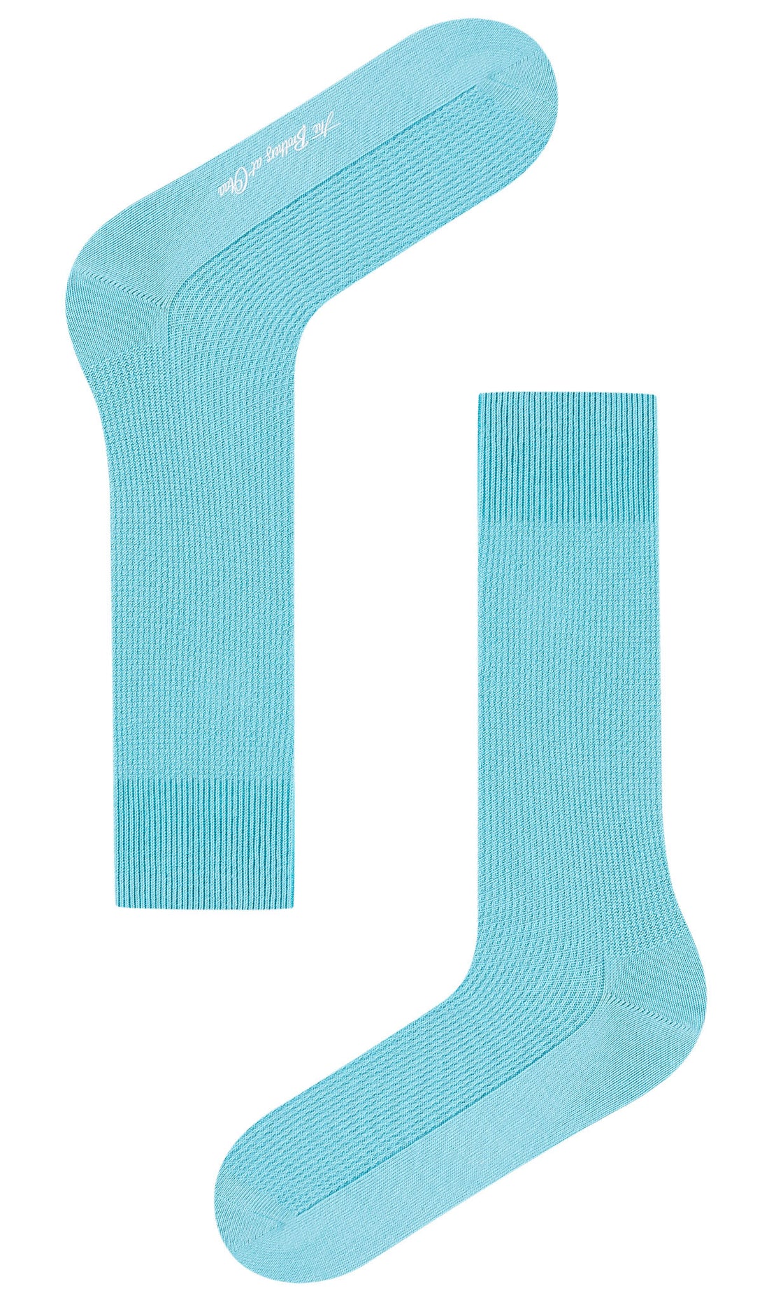 Mist Blue Textured Socks