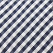 Navy Blue Gingham Fabric Pocket Square X450