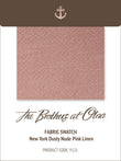 New York Dusty Nude Pink Linen Y121 Fabric Swatch