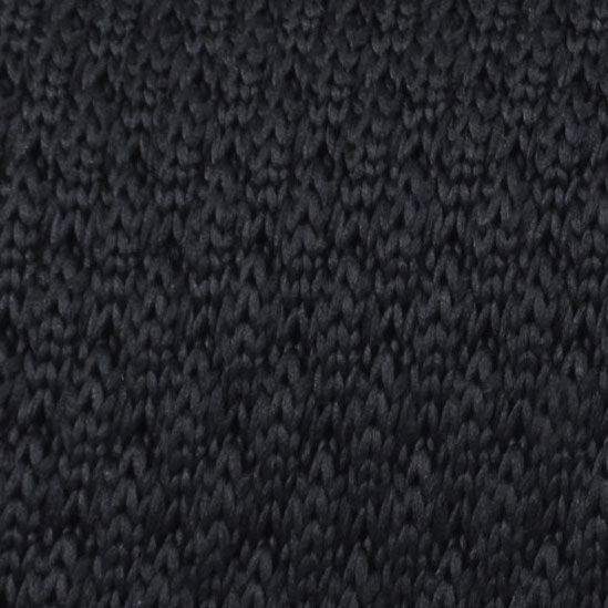 Noceur Black Knitted Tie Fabric