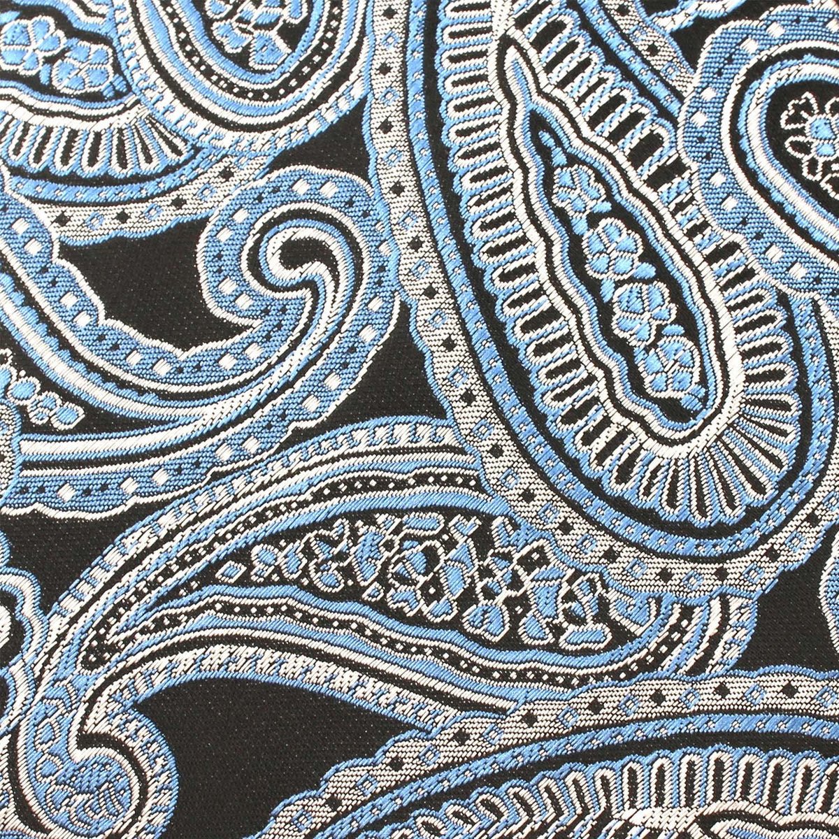 Paisley Blue Fabric Skinny Tie X107