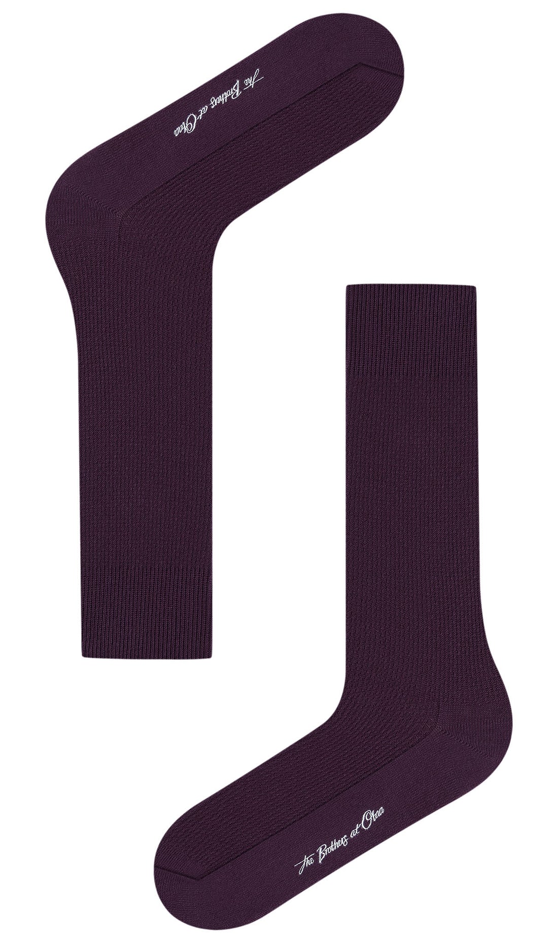 Plum Purple Textured Socks