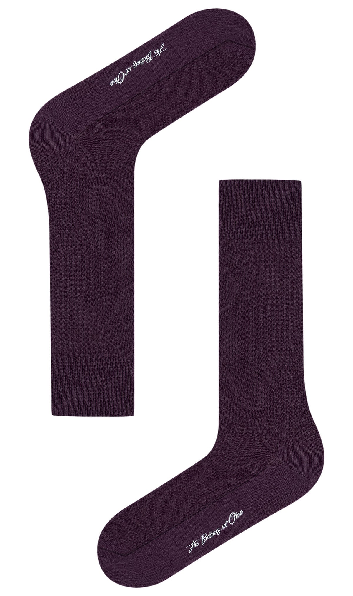 Plum Purple Textured Socks