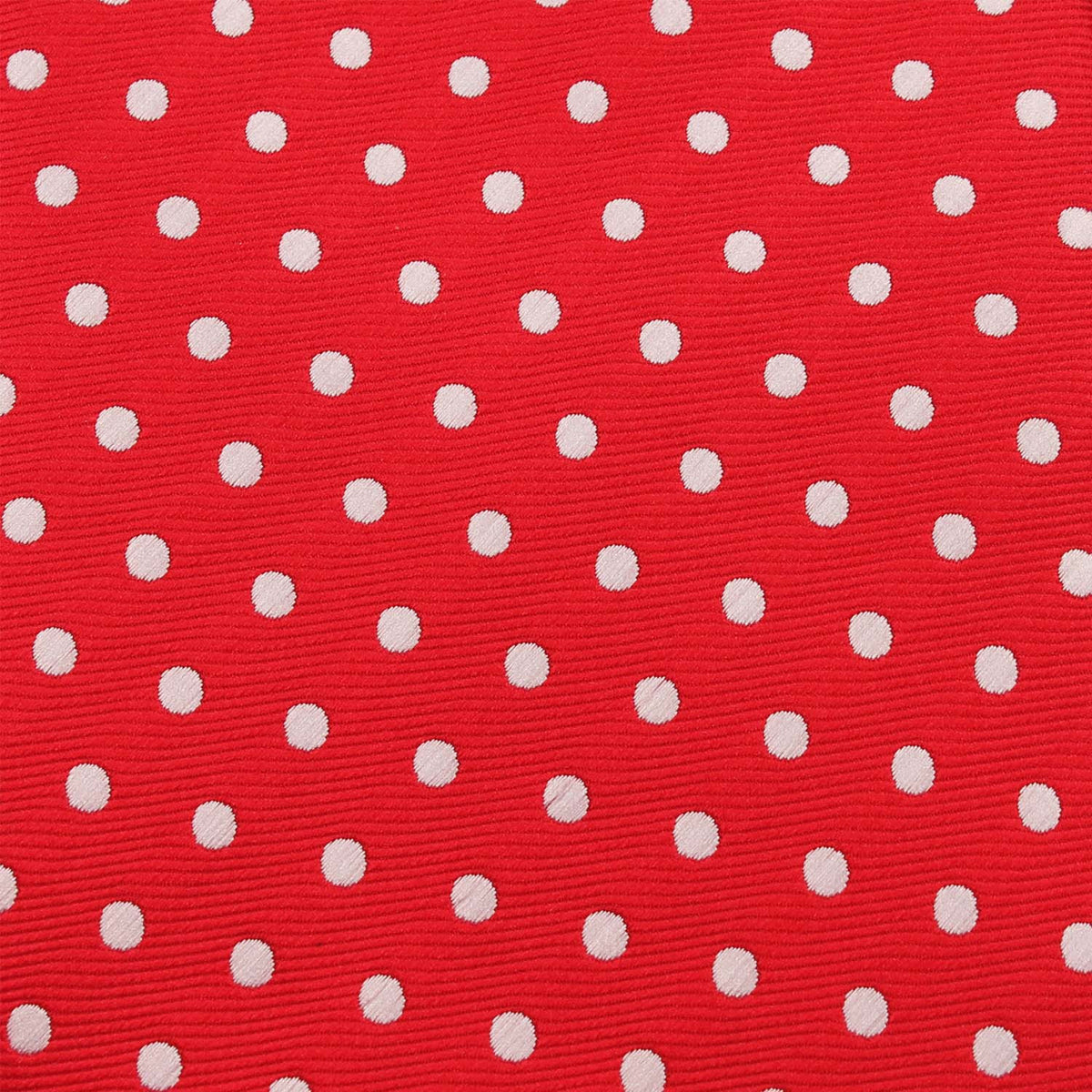 Royal Red Polka Dots Fabric Pocket Square X726