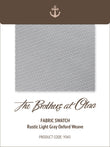 Rustic Light Gray Oxford Weave Y043 Fabric Swatch