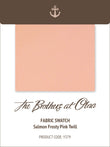 Salmon Frosty Pink Twill Y379 Fabric Swatch