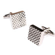 Silver Matrix Cufflinks