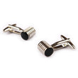 Silver Ribbed Cufflinks