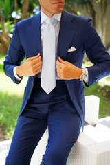 Sky Blue Donegal Linen Tie | Winter Wedding Ties | Men's Neckties AU | OTAA