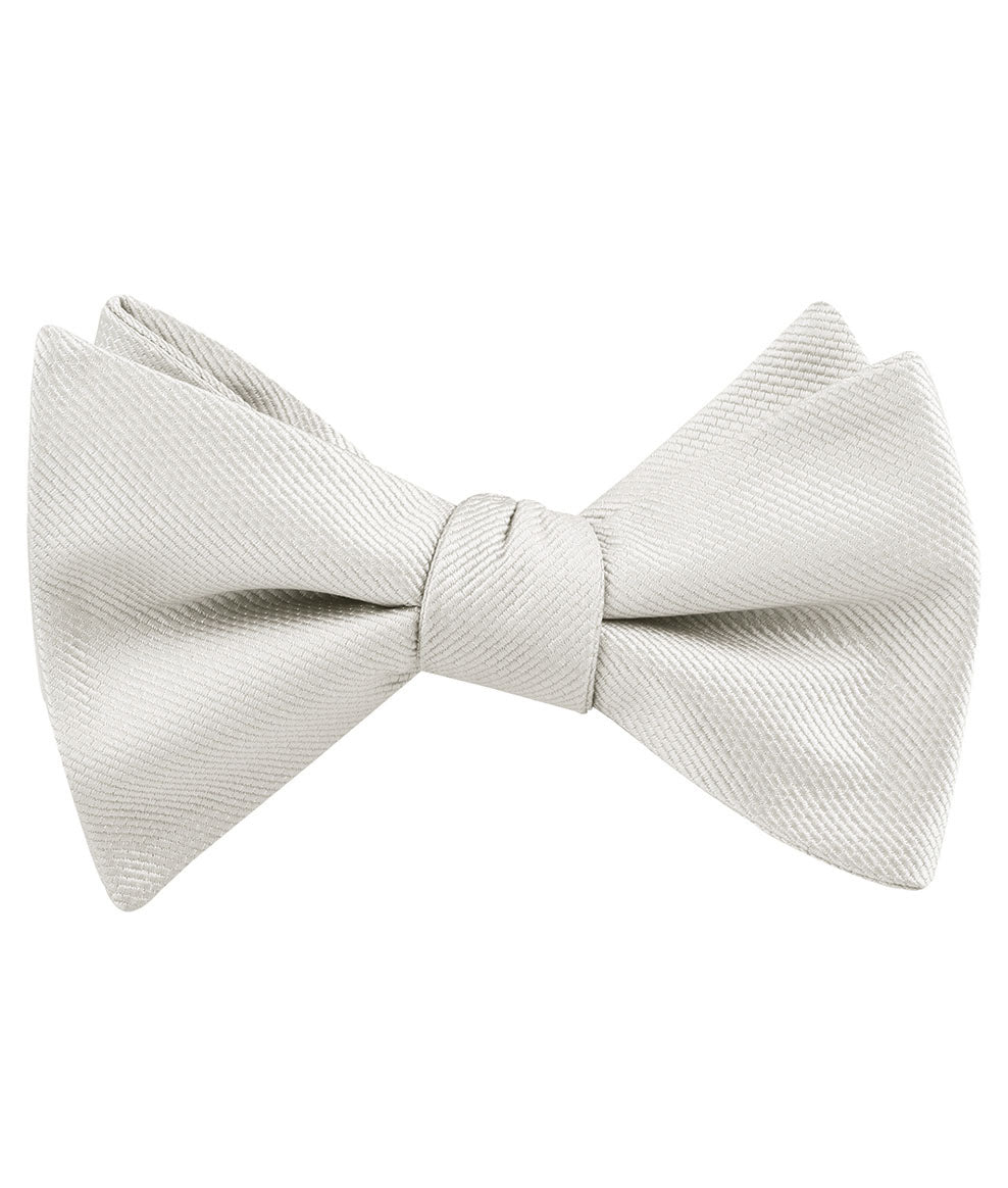 Sterling Silver Mist Weave Self Tied Bow Tie