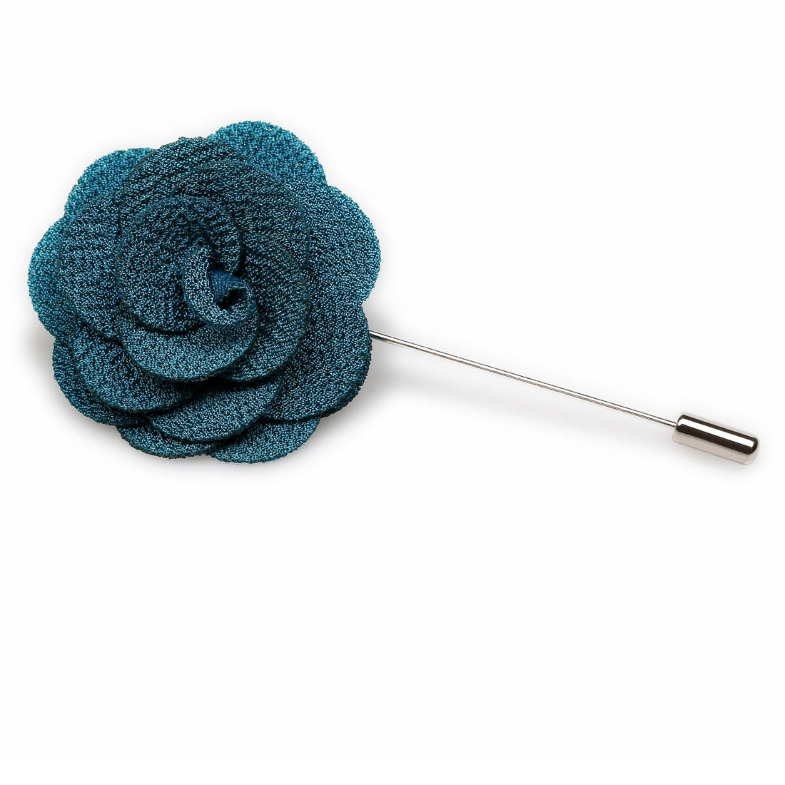 Teal Lapel Flower