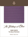 The Abacos Pink Anchor Y034 Fabric Swatch