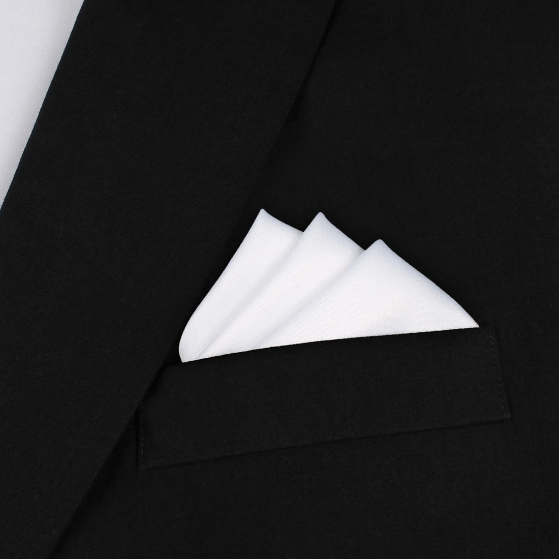 White Pocket Square