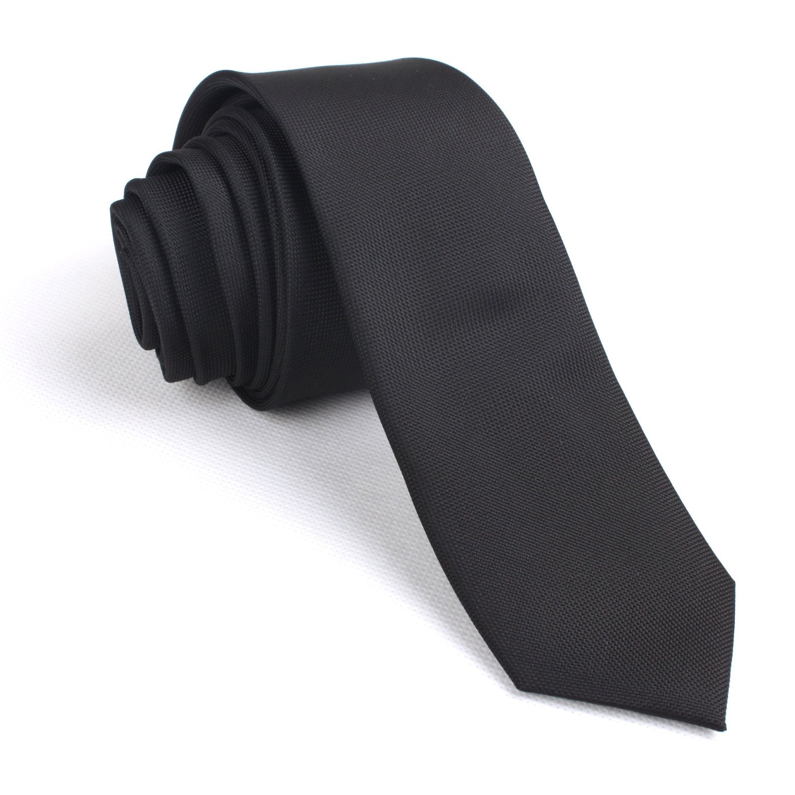 Black Skinny Tie | Mens Slim Ties | Quality Narrow Neckties Australia ...