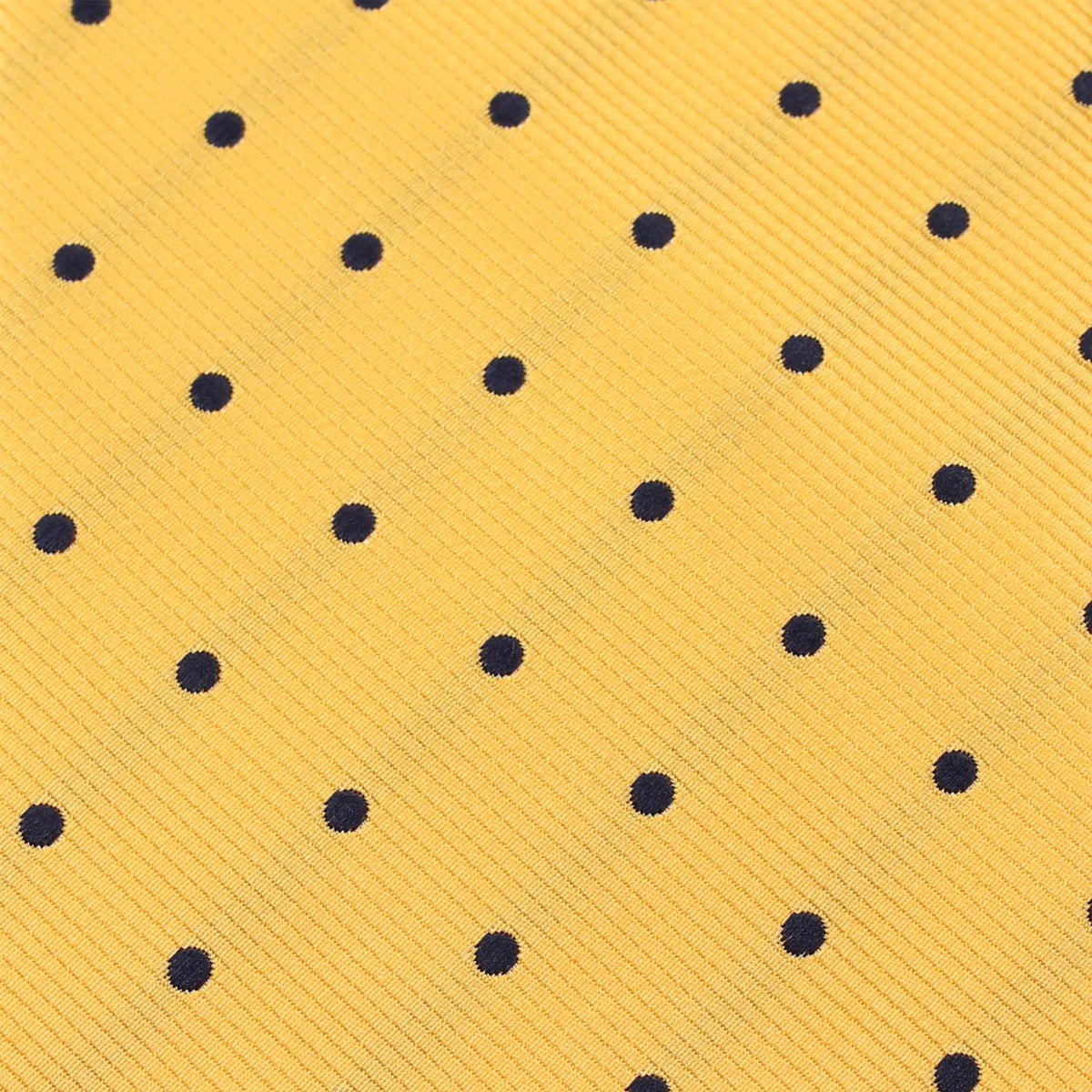 Yellow with Polka Dots Fabric Skinny Tie X003